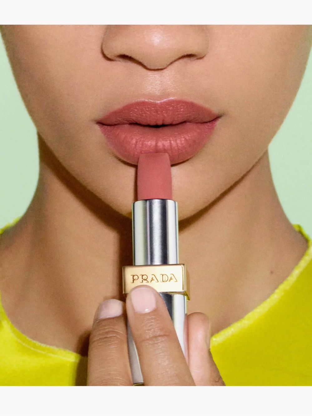 Prada Monochrome Hyper Matte Lipstick
Color B02 Quartz Pink Nude